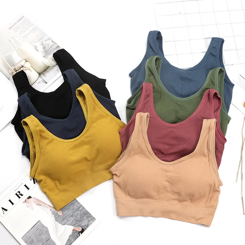 Simple Thread Women's Bras Soft Elasticity Bralette No Rims Fitness Push Up Seamless Bra
Simple Thread Women's Bras Soft Elasticity Bralette No Rims Fitness Push Up Seamless Bra