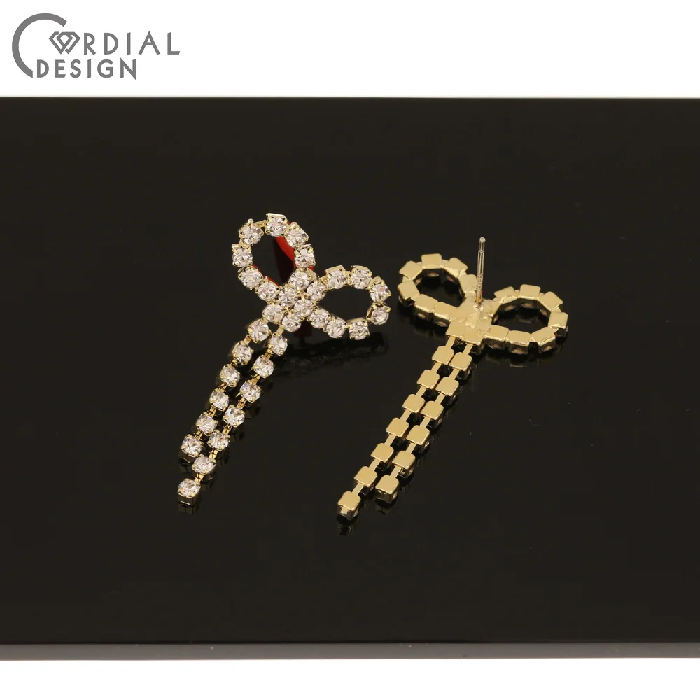 Cordial Design 50Pcs 21*40MM Earrings Stud/Hand Made/Bowknot Shape/Rhinestone Claw/DIY Part/Jewelry Accessories/Earring Findings
Cordial Design 50Pcs 21*40MM Earrings Stud/Hand Made/Bowknot Shape/Rhinestone Claw/DIY Part/Jewelry Accessories/Earring Findings