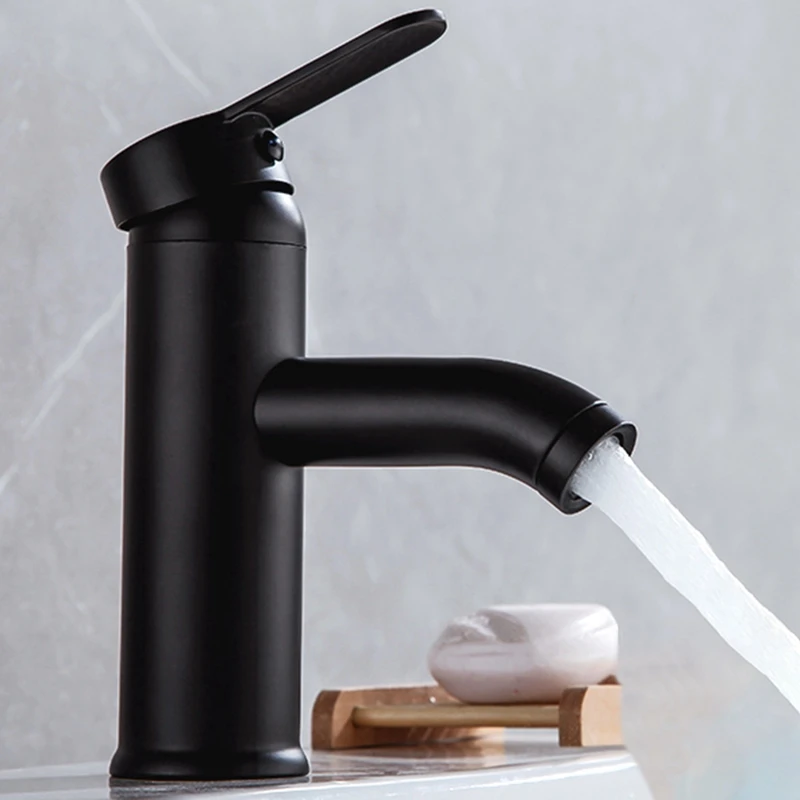 Black Stainless Steel Faucet Single Handle Bathroom Sink Faucet Hot and Cold Stainless Steel High Quality Single Faucet 
Black Stainless Steel Faucet Single Handle Bathroom Sink Faucet Hot and Cold Stainless Steel High Quality Single Faucet