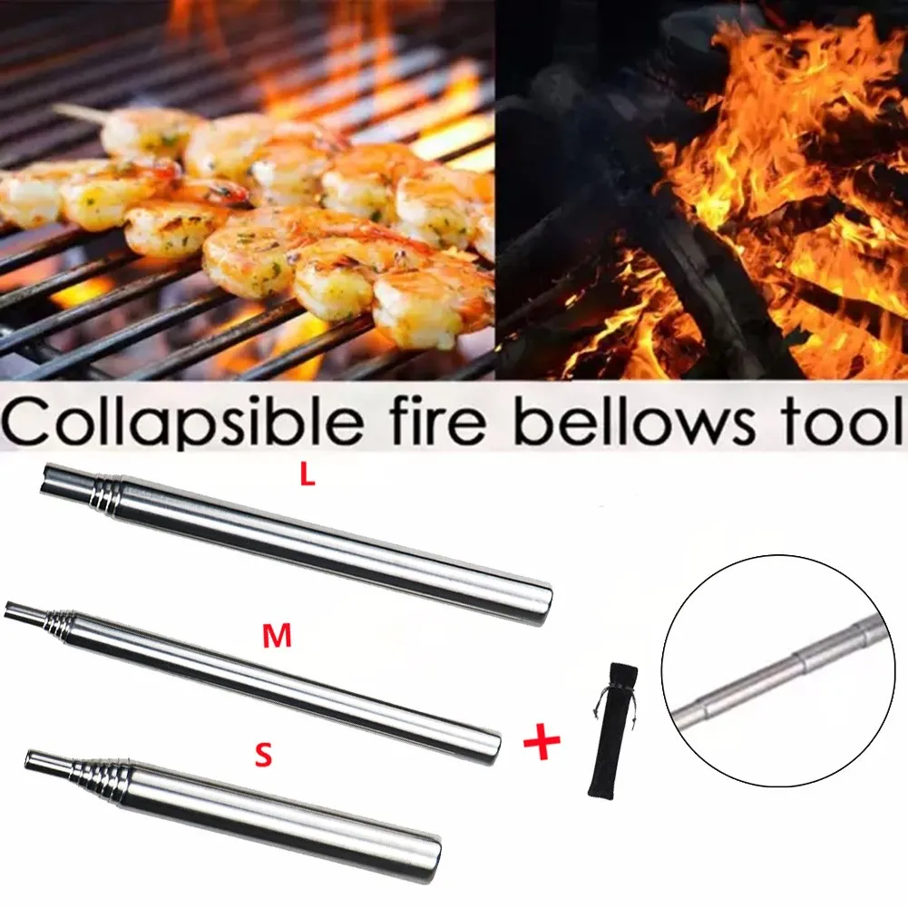 One Piece Pocketed Bellows Outdoor Retractable Stainless Steel Torch Blower For Survival Camping Outdoor Fire Tool S/M/L
One Piece Pocketed Bellows Outdoor Retractable Stainless Steel Torch Blower For Survival Camping Outdoor Fire Tool S/M/L