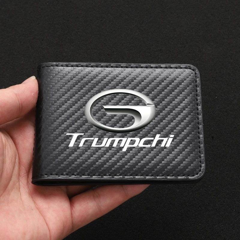 

New Carbon Fiber Auto Driver License Bag ID Card Holder For Trumpchi Gac Ga3 Ga4 Ga5 Ga6 Ga8 Gm8 Gs3 Gs4 Gs5 Gs7 GS8 Accessories
