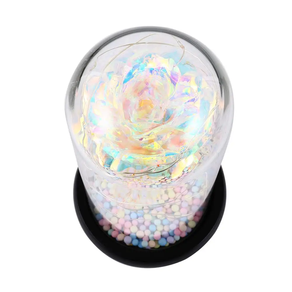 Artificial Gold Foil Rose Flower And LED Light String In Glass Dome On Wooden Base The Best Gift For Women(Battery Not Included)
Artificial Gold Foil Rose Flower And LED Light String In Glass Dome On Wooden Base The Best Gift For Women(Battery Not Included)
