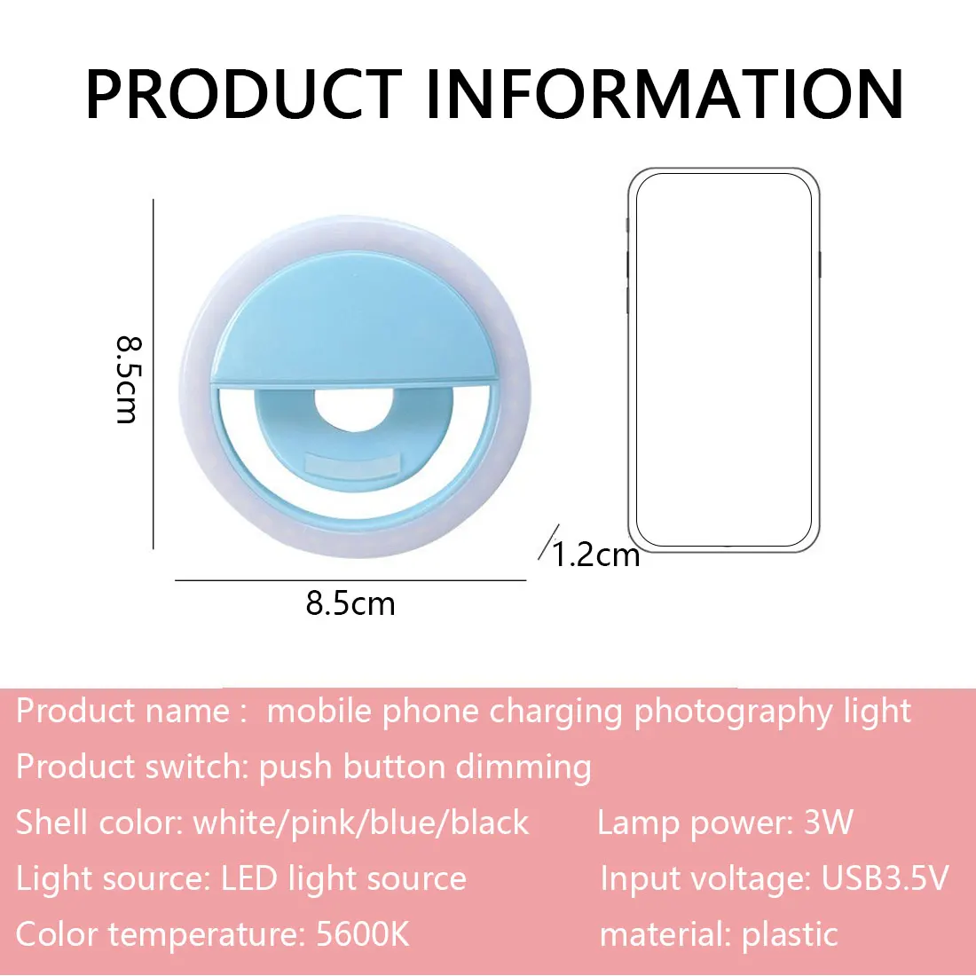 Led Selfie Lamp Ring Novelty Makeup Lightings Led lights Decoration Mobile Phones Photo Night Light Mirror Neon Sign Selfie Ring
Led Selfie Lamp Ring Novelty Makeup Lightings Led lights Decoration Mobile Phones Photo Night Light Mirror Neon Sign Selfie Ring
