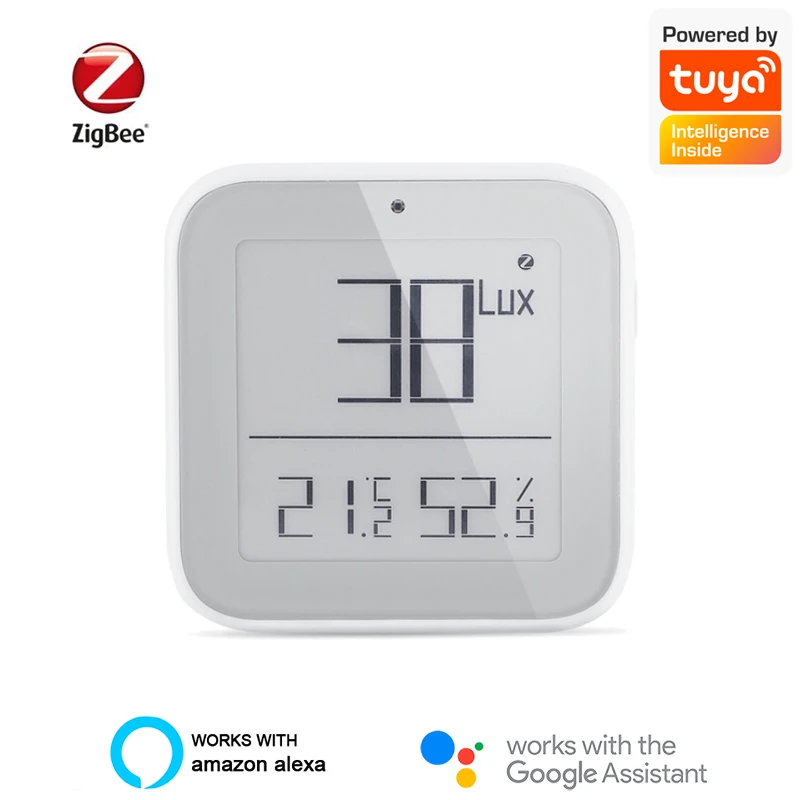 Датчик температуры и влажности Tuya ZigBee, умный дом со светодиодным экраном, работает с Alexa Google Assistant и Tuya Zigbee Hub
Датчик температуры и влажности Tuya ZigBee, умный дом со светодиодным экраном, работает с Alexa Google Assistant и Tuya Zigbee Hub
