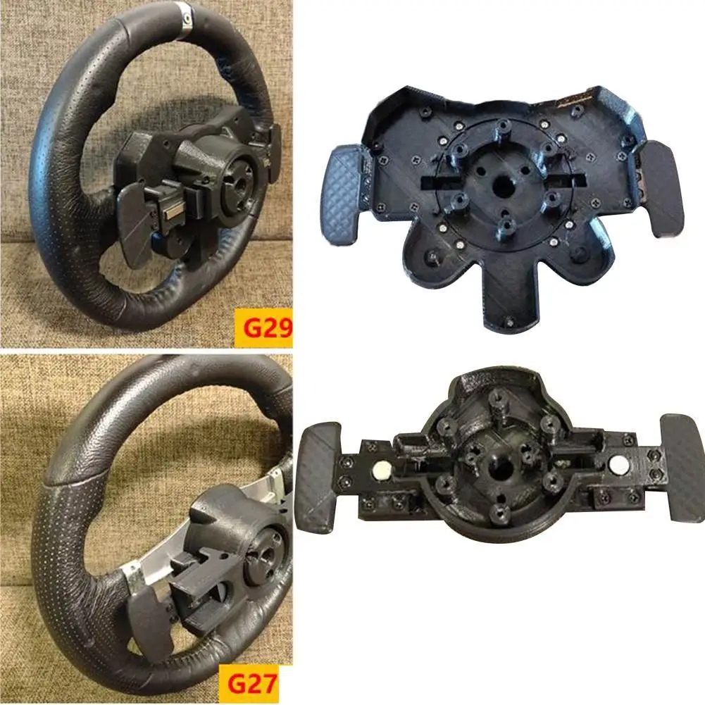 Racing Simulator Steering Wheel Base Housing Shell with Paddles for Logitech G29 G27 Paddle Shell Replacement
Racing Simulator Steering Wheel Base Housing Shell with Paddles for Logitech G29 G27 Paddle Shell Replacement