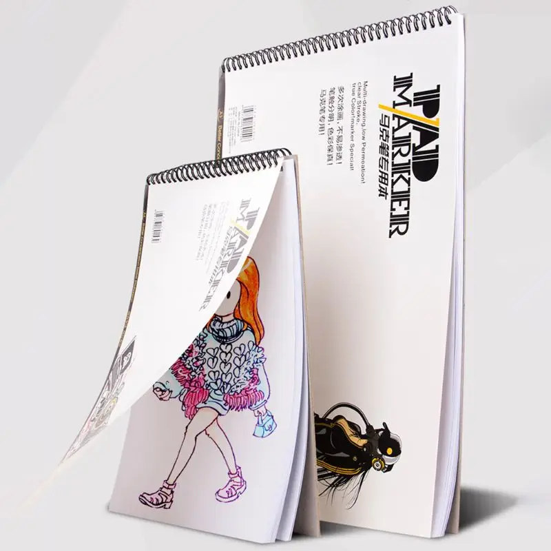 34 Sheet A3/A4/A5 Professional Marker Paper Pad Spiral Sketch Notepad Book Painting Drawing Artist Supplies C26
34 Sheet A3/A4/A5 Professional Marker Paper Pad Spiral Sketch Notepad Book Painting Drawing Artist Supplies C26