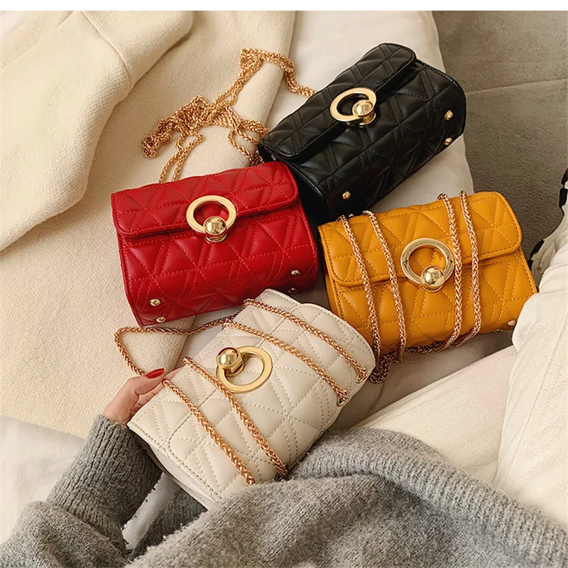 2020 New Crossbody Bags for Women Summer Girls Shoulder Handbag Small Diamond Lattice Fashion Ladies Flap Bag Gold Chains Strap
2020 New Crossbody Bags for Women Summer Girls Shoulder Handbag Small Diamond Lattice Fashion Ladies Flap Bag Gold Chains Strap