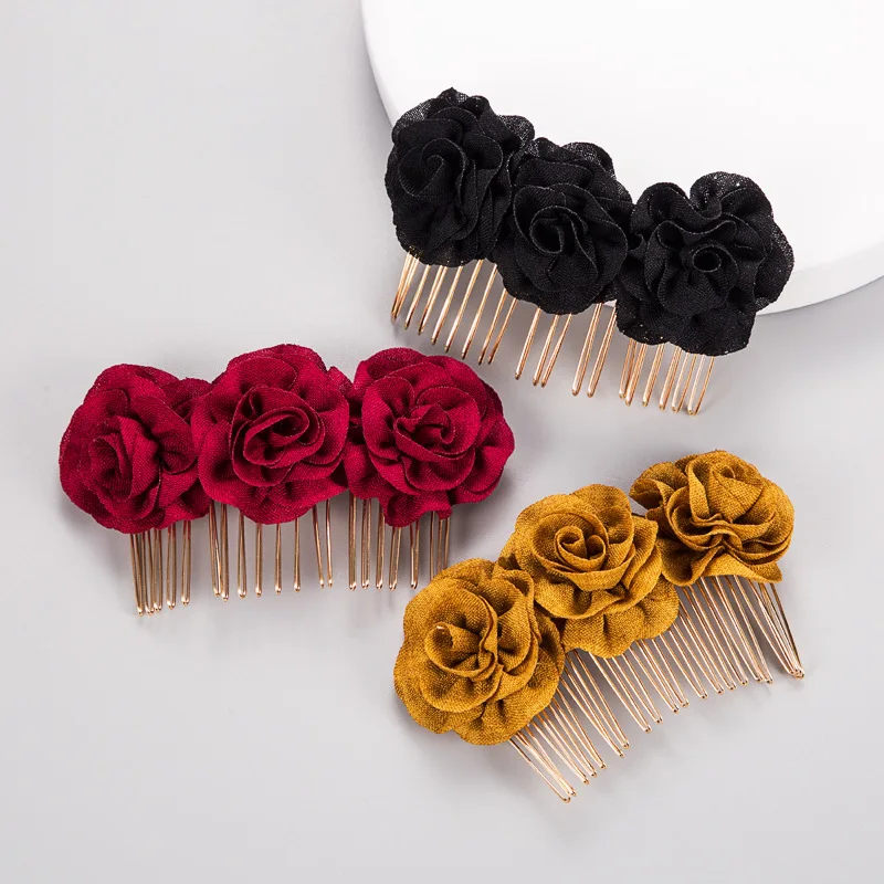 Hot sale Simple Fashion rose Flower Bridal hair accessories Alloy Hair Comb wedding bridal bridal custom hair comb
Hot sale Simple Fashion rose Flower Bridal hair accessories Alloy Hair Comb wedding bridal bridal custom hair comb