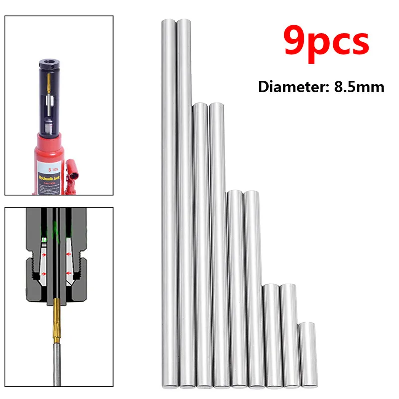 9pcs 8.5mm Ejector Pins Set Used To Push Rifling Buttons High Hardness Full Specifications Reamer Kits Machine Tools Accessories
9pcs 8.5mm Ejector Pins Set Used To Push Rifling Buttons High Hardness Full Specifications Reamer Kits Machine Tools Accessories