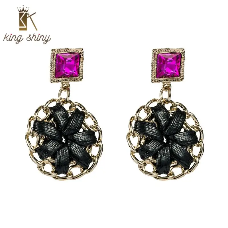 Vintage Color Crystal Dangle Earrings for Woman Elegant Hand Winding Geometric Statement Drop Earrings Girls Party Ear Jewelry
Vintage Color Crystal Dangle Earrings for Woman Elegant Hand Winding Geometric Statement Drop Earrings Girls Party Ear Jewelry