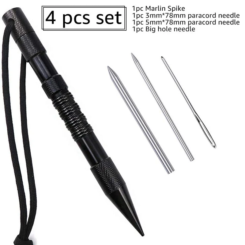 4 Pcs Marlin Spike with Lacing Needles/Fids for Paracord or Leather Work Paracord FID Set Paracord Stitching Needles
4 Pcs Marlin Spike with Lacing Needles/Fids for Paracord or Leather Work Paracord FID Set Paracord Stitching Needles