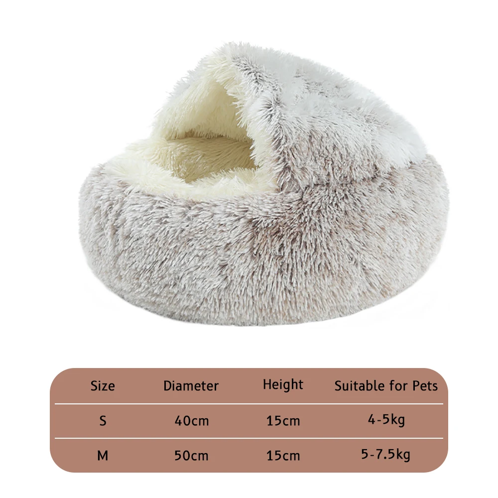 Super Soft Long Plush Cat Dog Bed Kennel Warm Round Cat Nest Small Pet Bed Puppy Sleeping Cushion Foldable Pet Nest 
Super Soft Long Plush Cat Dog Bed Kennel Warm Round Cat Nest Small Pet Bed Puppy Sleeping Cushion Foldable Pet Nest