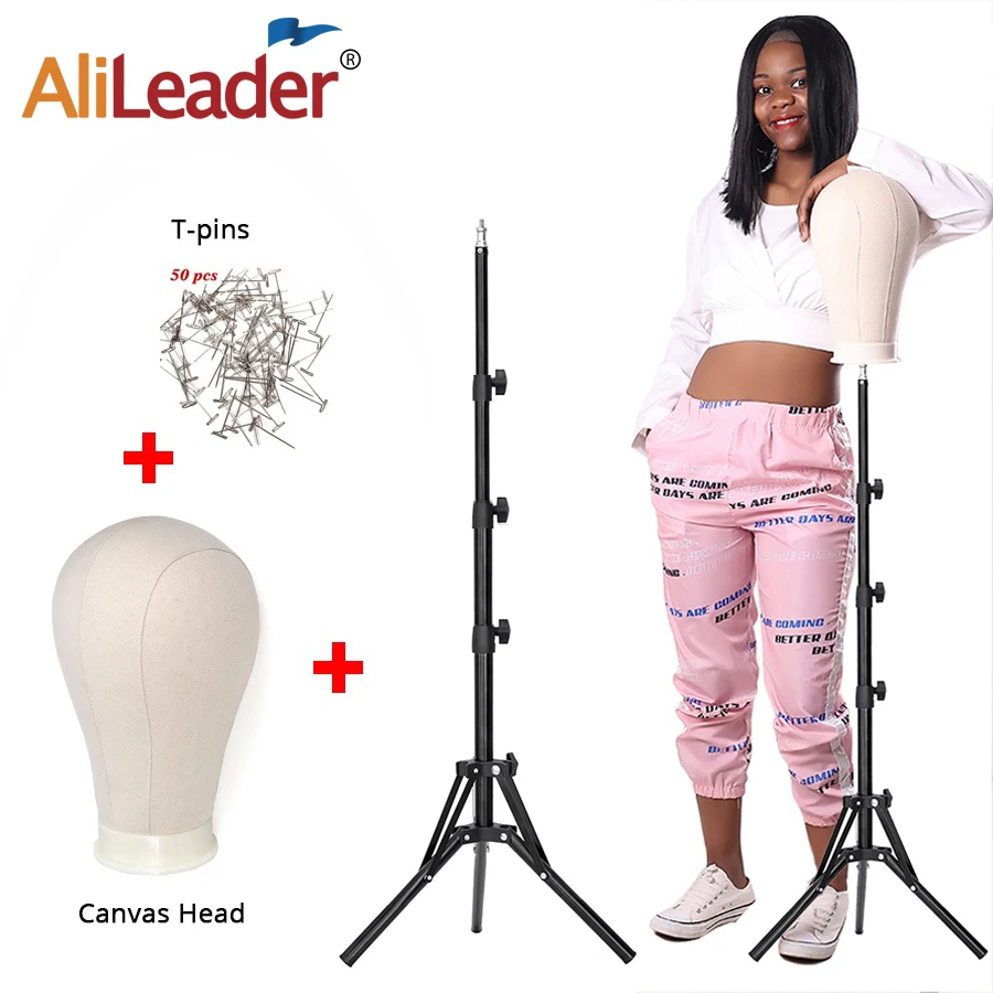 Wig Tripod Stand And Canvas Head Adjustable Wig Tripod With Mannequin Head 21-25Inch Canvas Block Mannequin Head Free Get T-Pins
Wig Tripod Stand And Canvas Head Adjustable Wig Tripod With Mannequin Head 21-25Inch Canvas Block Mannequin Head Free Get T-Pins