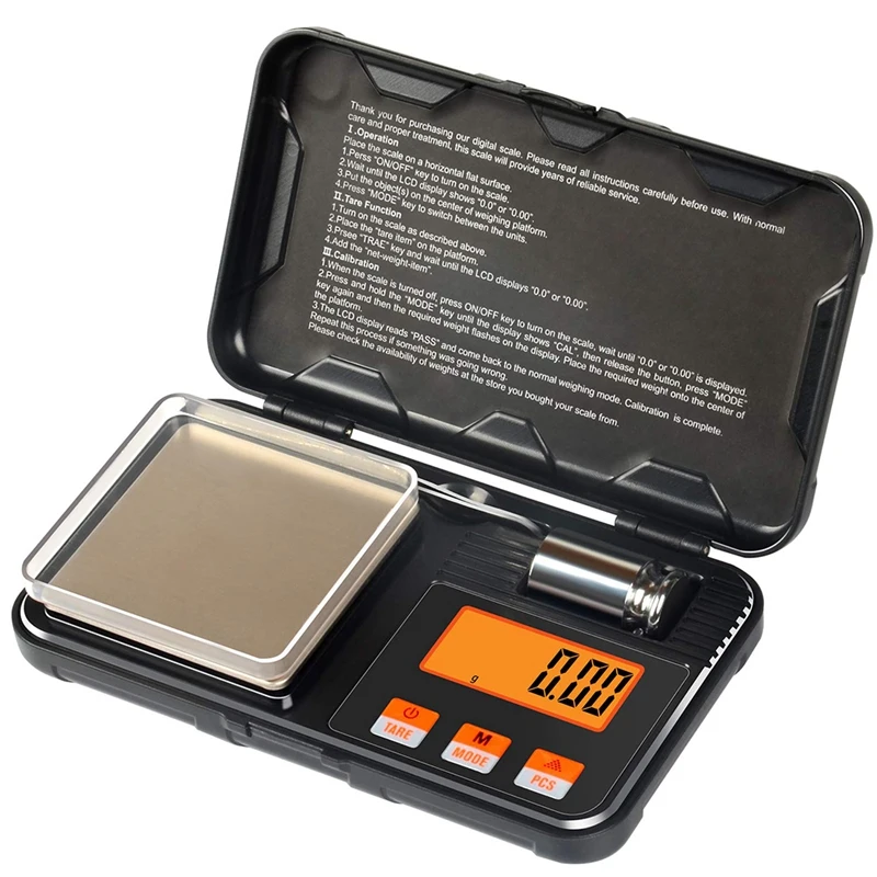 

HLZS-Mini Digital Scale High Quality Gram Scale Balance Precision Machine Weighing Tools with Pocket Size 200G x 0.01G