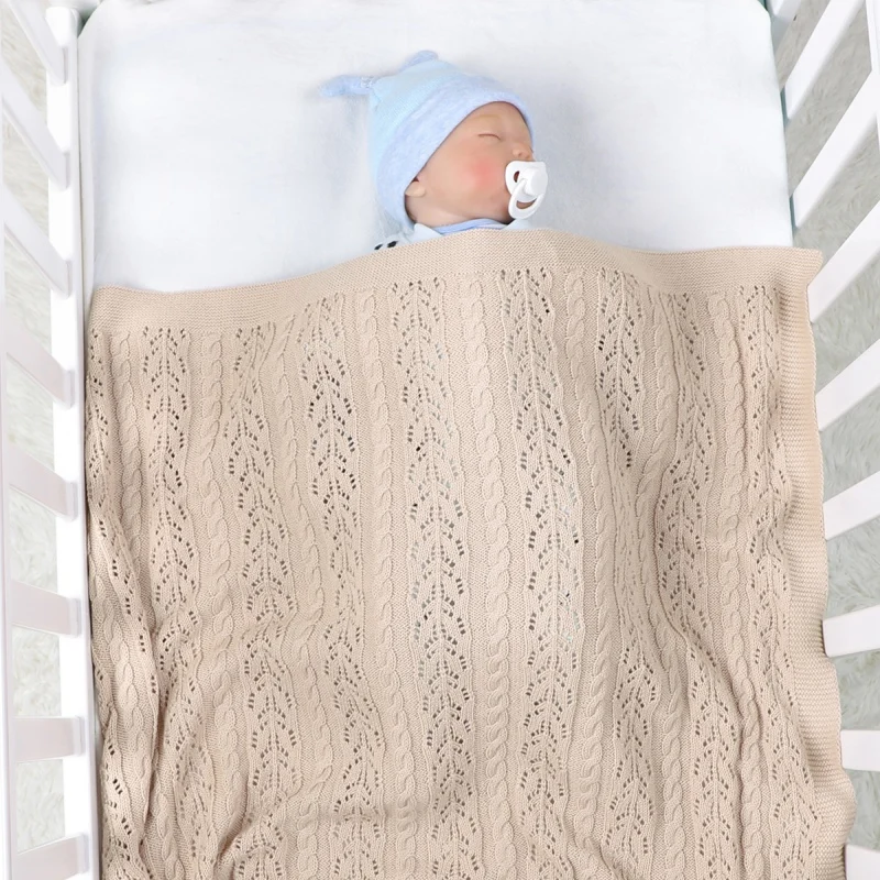 Baby Blanket Knitted Newborn Swaddle Wrap Toddler Infant Bedding Quilt Hollow Out Wave Blankets Super Soft Stroller Bed Basket
Baby Blanket Knitted Newborn Swaddle Wrap Toddler Infant Bedding Quilt Hollow Out Wave Blankets Super Soft Stroller Bed Basket