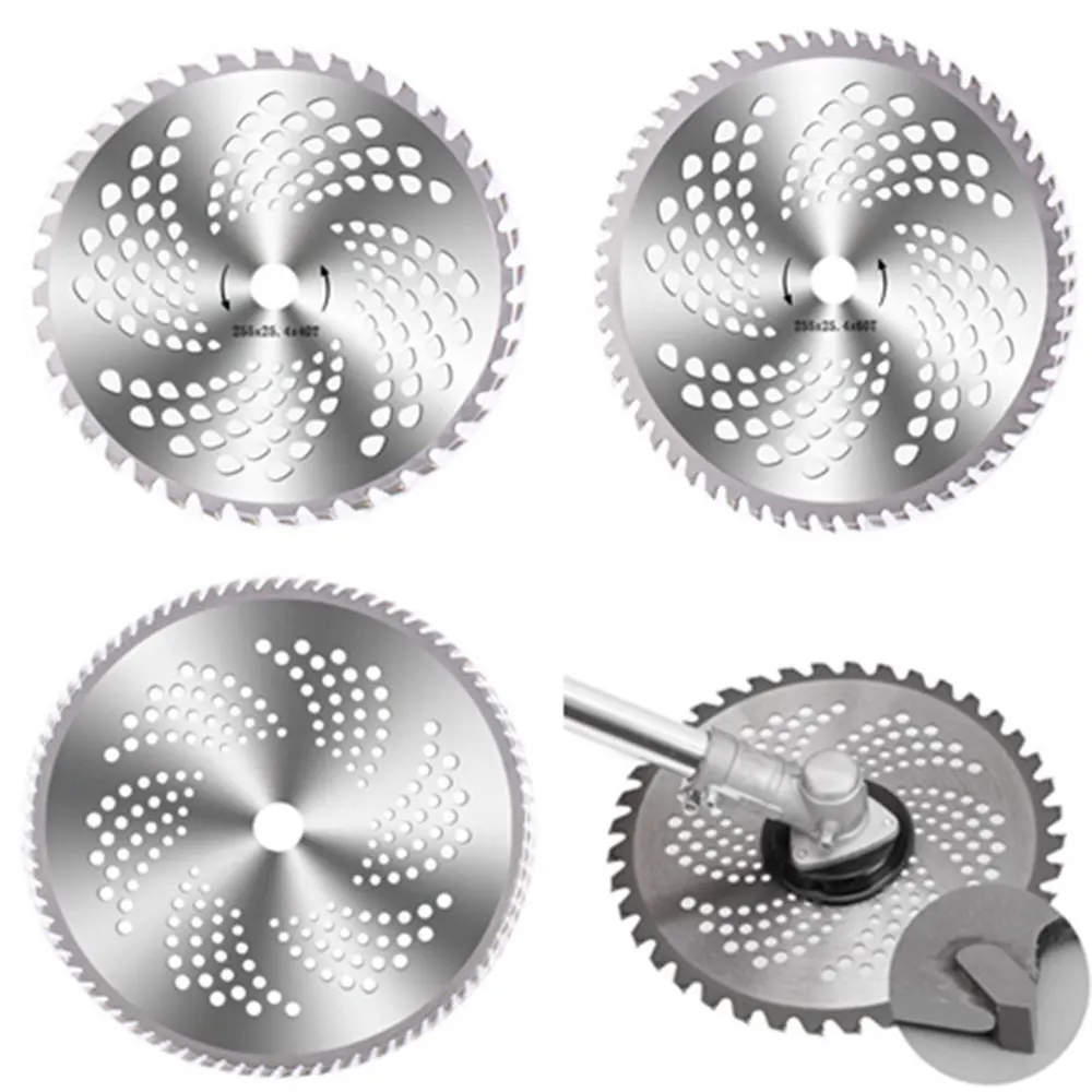 1pc 10 Inch 80T 60T 40T Alloy Brush Cutter Saw Blade Lawn Mower Grass Trimmer Blade Replacement Cutting Disc Garden Tool 
1pc 10 Inch 80T 60T 40T Alloy Brush Cutter Saw Blade Lawn Mower Grass Trimmer Blade Replacement Cutting Disc Garden Tool
