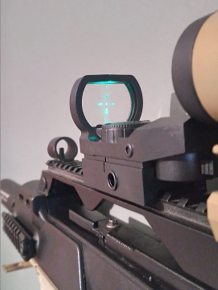 Plastic Hunting Sight Scope Toy 20mm Red/Green Dot Sight Rail Riflescope Reflex 4 Reticle Tactical Scope Game Decorations
Plastic Hunting Sight Scope Toy 20mm Red/Green Dot Sight Rail Riflescope Reflex 4 Reticle Tactical Scope Game Decorations