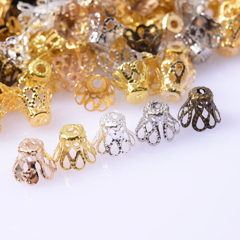 100Pcs/Pack Zinc Alloy Charm Flower Bead Caps For Jewelry Making Spacer Beads Women DIY Bracelet Necklace Earrings Accessories
100Pcs/Pack Zinc Alloy Charm Flower Bead Caps For Jewelry Making Spacer Beads Women DIY Bracelet Necklace Earrings Accessories