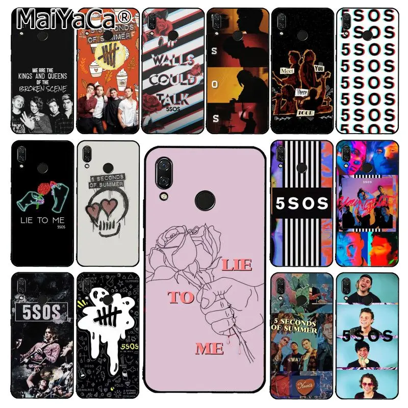 MaiYaCa 5Sos band Young кровь 5 секунд лета чехол для телефона Xiaomi Redmi8 4X 6A 9 8A note pro 5Plus Note4 7