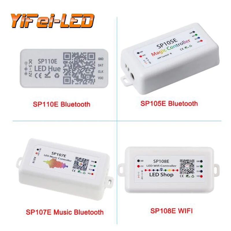 SP108E 105E 110E светодиодный контроллер Wi-Fi Bluetooth музыкальный со смартфона приложение