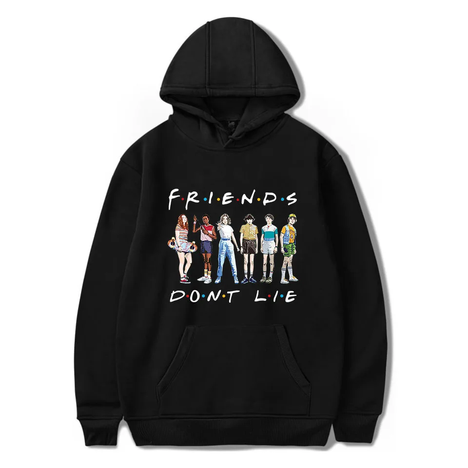 2019 толстовки с принтом Friends Don't Lie из сериала очень странные дела Женский свитшот