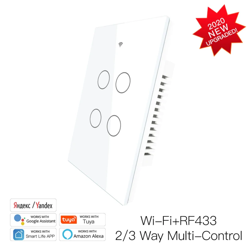 Wifi Smart Light Switch 4 Gang Voice Control Wireless Wall Switches Smart Life App Remote Control Work With Alexa Google Home
Wifi Smart Light Switch 4 Gang Voice Control Wireless Wall Switches Smart Life App Remote Control Work With Alexa Google Home