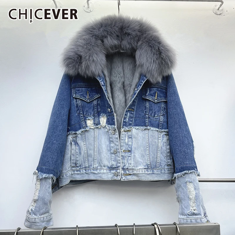CHICEVER Patchwork Colorblock Casual Loose Jacket Female Lapel Long Sleeve Fashion Coat For Women Winter Style 2021 New Clothing
CHICEVER Patchwork Colorblock Casual Loose Jacket Female Lapel Long Sleeve Fashion Coat For Women Winter Style 2021 New Clothing