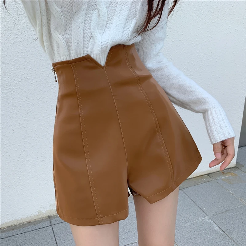 PU Leather Skirts Women Summer Fashion High Waist Slim Side Zipper Fly Wide Leg Straight Shorts Girls Black Shorts S-L
PU Leather Skirts Women Summer Fashion High Waist Slim Side Zipper Fly Wide Leg Straight Shorts Girls Black Shorts S-L