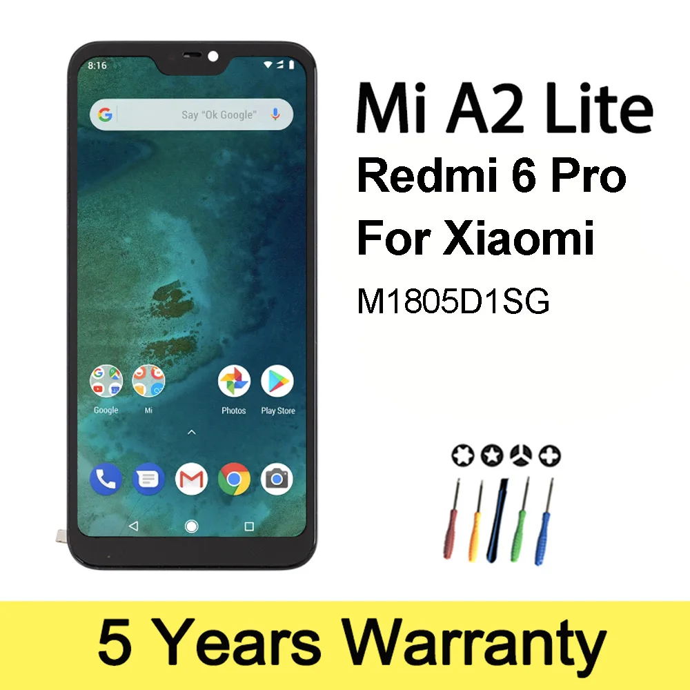 Premium Lcd For Xiaomi Mi A2 Lite LCD Display With Frame M1805D1SG Touch Screen Replacement For Xiaomi Redmi 6 pro Display
Premium Lcd For Xiaomi Mi A2 Lite LCD Display With Frame M1805D1SG Touch Screen Replacement For Xiaomi Redmi 6 pro Display