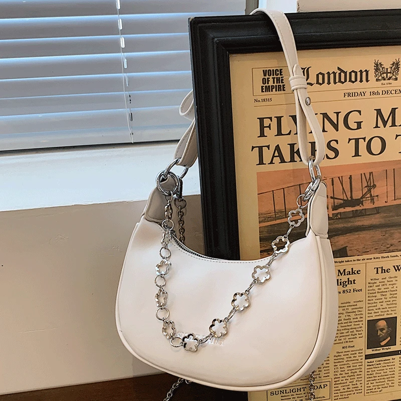 2021 High Quality Chain Women Leather Handbags Sac Crossbody Bag Female Solid Color Shoulder Bag Vintage Hobos Bags Female New
2021 High Quality Chain Women Leather Handbags Sac Crossbody Bag Female Solid Color Shoulder Bag Vintage Hobos Bags Female New