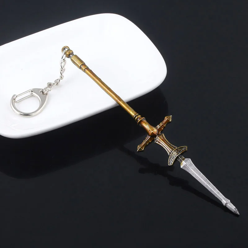 Dark Souls Hunting Dragon Gun Keychain Dragon Hunter Onstein's Cross Gun Long Gun Metal Pendant Car Jewelry Accessories Gift
Dark Souls Hunting Dragon Gun Keychain Dragon Hunter Onstein's Cross Gun Long Gun Metal Pendant Car Jewelry Accessories Gift