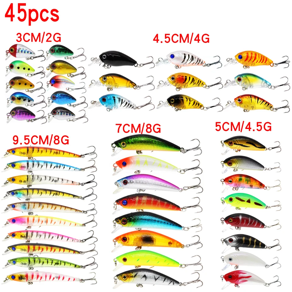 Fishing Lure Set Fishing Hard Bait Mini Minnow Floating Swing Crankbait Crazy Wobblers Artificial Bionic Crank Lures
Fishing Lure Set Fishing Hard Bait Mini Minnow Floating Swing Crankbait Crazy Wobblers Artificial Bionic Crank Lures