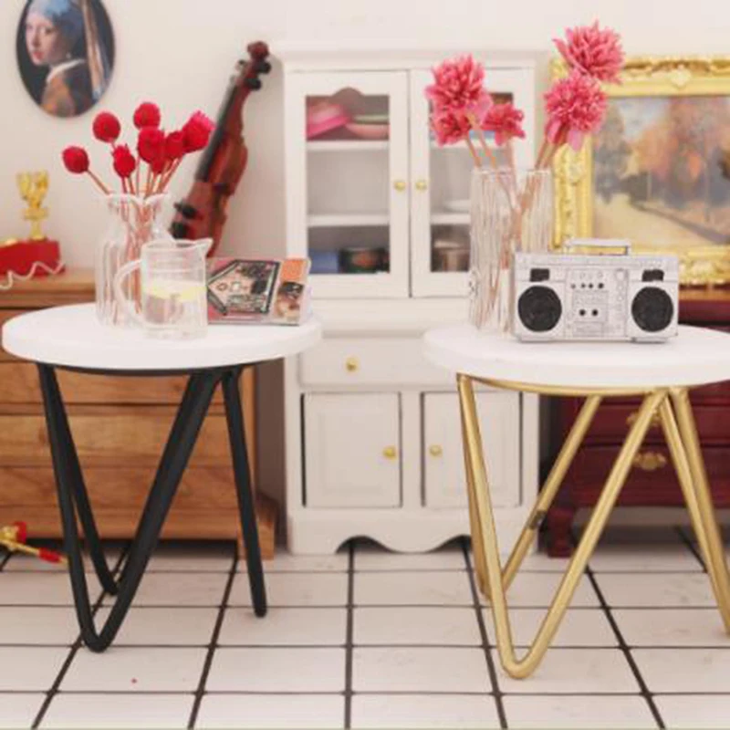 New 1/12 Scale Dollhouse Miniature Furniture Simple Round Table Coffee Tea Table 1:12 Doll House Decor Creative Gift for Kid
New 1/12 Scale Dollhouse Miniature Furniture Simple Round Table Coffee Tea Table 1:12 Doll House Decor Creative Gift for Kid