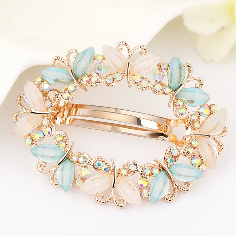 New Shiny Rhinestone Flower Hairpin Metal Clip Female Crystal Floral Barrettes Hair Clips for Women Headwear
New Shiny Rhinestone Flower Hairpin Metal Clip Female Crystal Floral Barrettes Hair Clips for Women Headwear