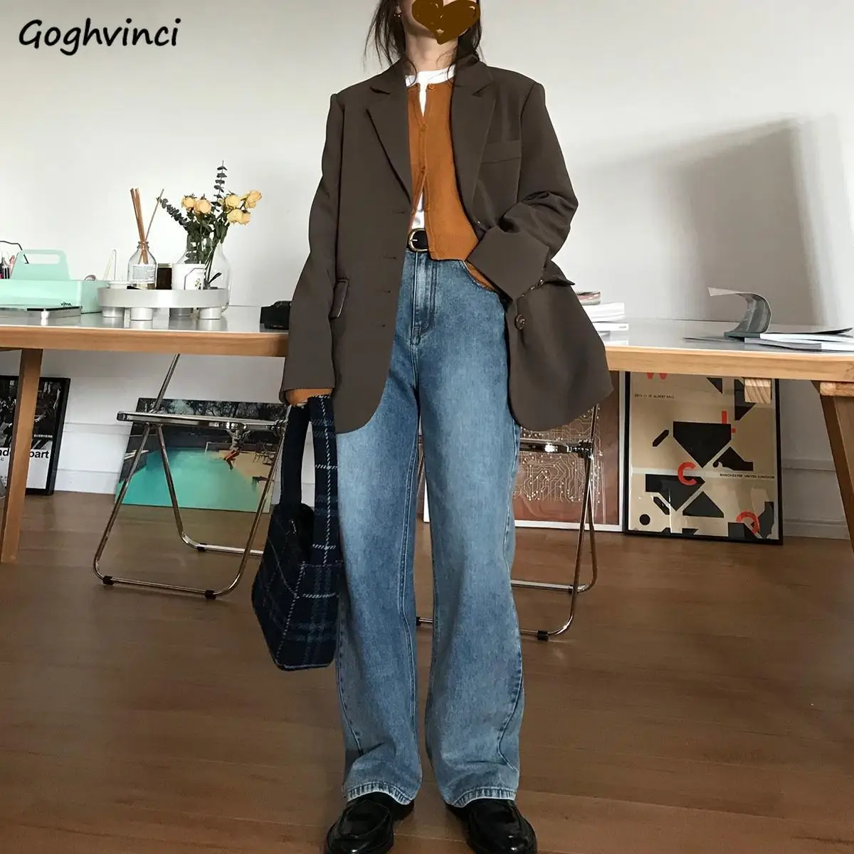 Wide Leg Jeans Women Plus Size Blue Denim High Waist Full Length Pockets Vintage Korean Style Loose Streetwear Harajuku Trendy
Wide Leg Jeans Women Plus Size Blue Denim High Waist Full Length Pockets Vintage Korean Style Loose Streetwear Harajuku Trendy