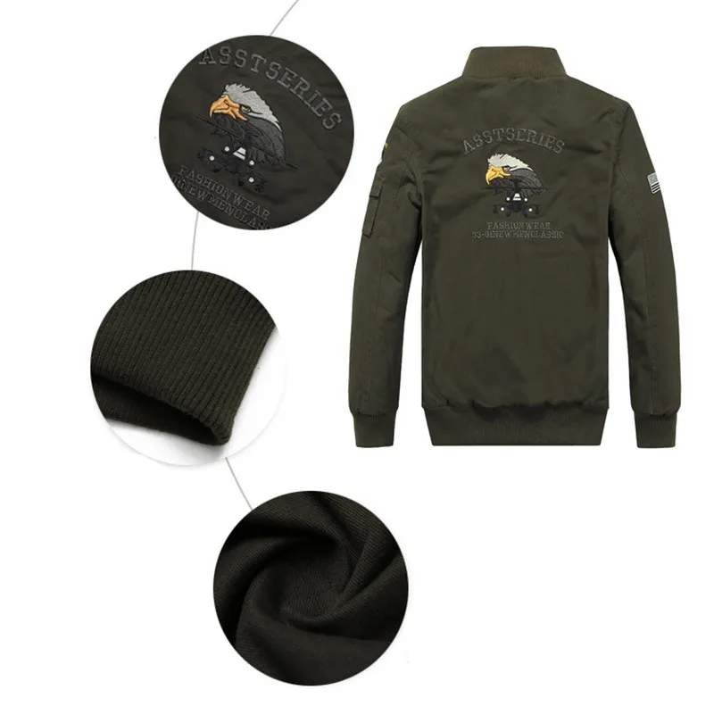 New Brand Cotton Men's Bomber Jackets Coat Winter Warm Thick Fleece Liner Air Force Pilot Male Jacket Casual Outerwear Plus Size
New Brand Cotton Men's Bomber Jackets Coat Winter Warm Thick Fleece Liner Air Force Pilot Male Jacket Casual Outerwear Plus Size