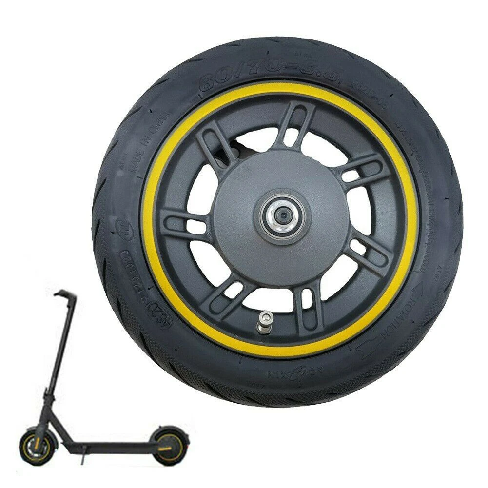 New 10 Inch Front Wheel Hub With Vacuum Tubeless Tire Assembly 60/70-6.5 55PSI For Ninebot Max G30-X Kickscooter Accessories
New 10 Inch Front Wheel Hub With Vacuum Tubeless Tire Assembly 60/70-6.5 55PSI For Ninebot Max G30-X Kickscooter Accessories