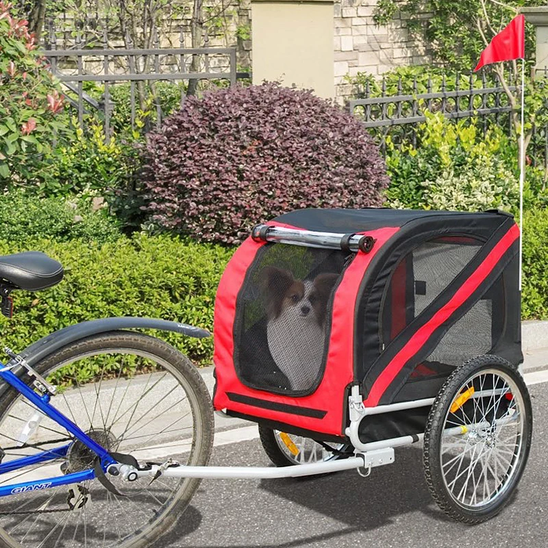 

Складной велосипед для домашних животных трейлер и прогулочная коляска грузовая тележка для хранения корзина для собак велосипедный трейл...