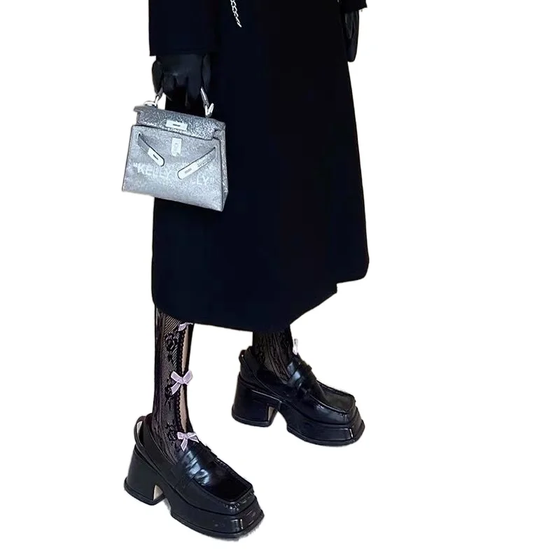 Lok Fu Shoes Women's Platform Shoes Low-cut Shoes Thick Heels Shallow Square-headed Small Leather Shoes British Fashion Shoes
Lok Fu Shoes Women's Platform Shoes Low-cut Shoes Thick Heels Shallow Square-headed Small Leather Shoes British Fashion Shoes