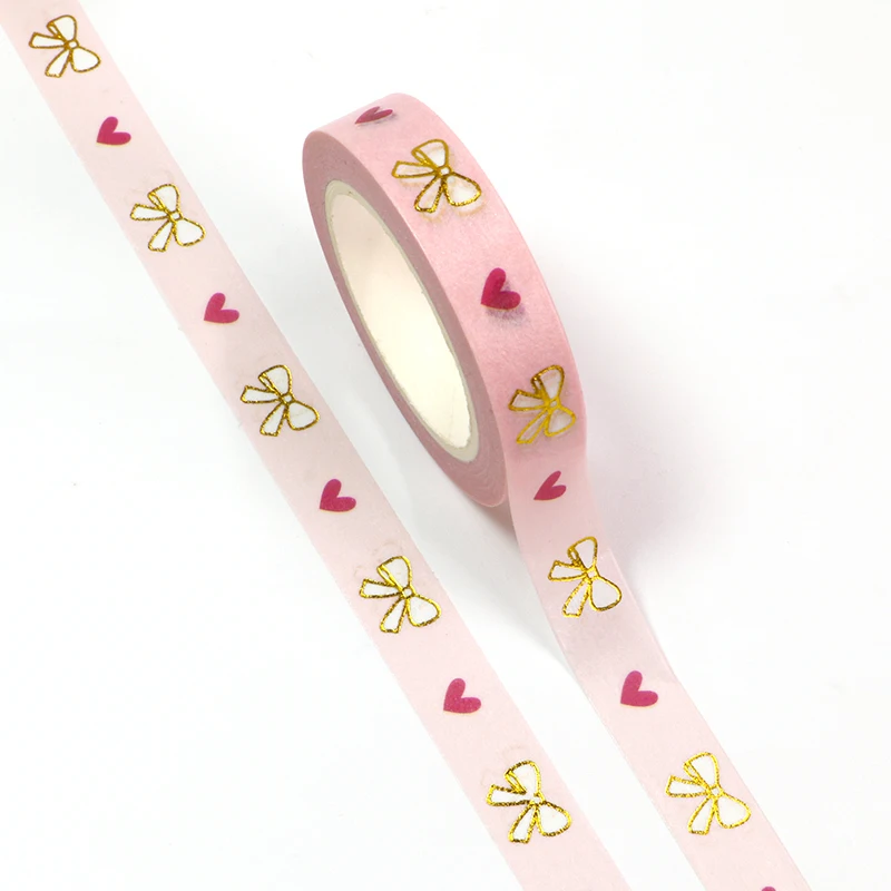 NEW 10pcs/Lot Decorative Gold Foil Pink Bowknot and Hearts Washi Tapes DIY Scrapbooking Planner Masking Tape Japanese Stationery
NEW 10pcs/Lot Decorative Gold Foil Pink Bowknot and Hearts Washi Tapes DIY Scrapbooking Planner Masking Tape Japanese Stationery