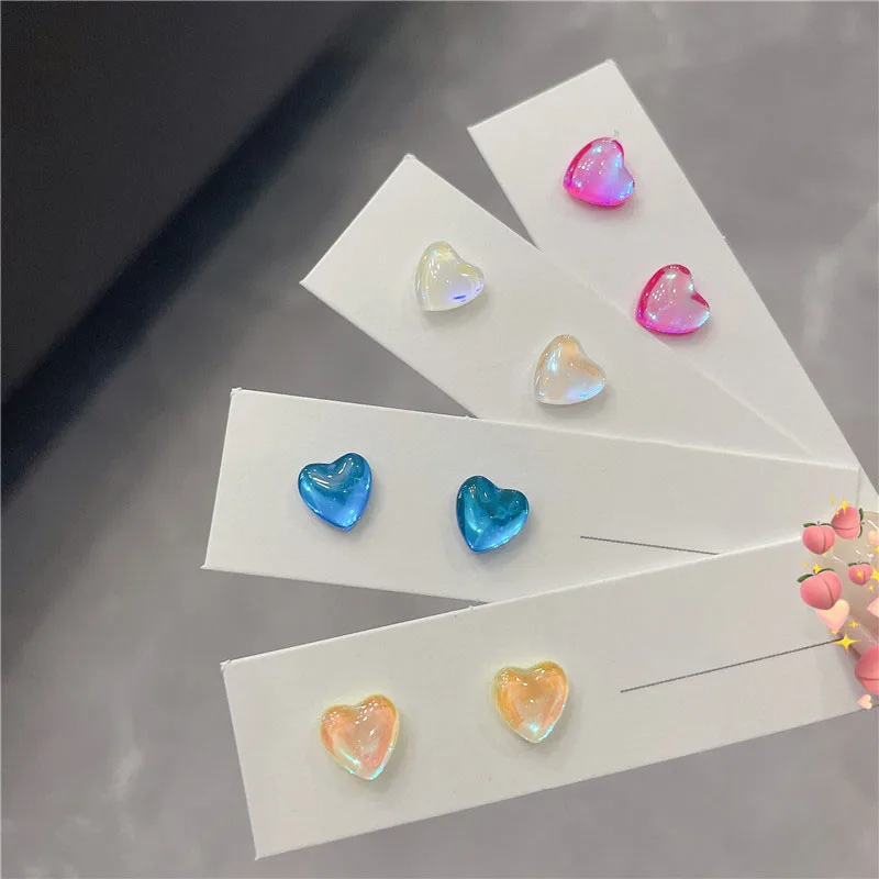 Girly New Candy Color Love Earrings Ladies Simple Design Cute Earrings Four Seasons All-Match Fashion Color Jewelry Earrings
Girly New Candy Color Love Earrings Ladies Simple Design Cute Earrings Four Seasons All-Match Fashion Color Jewelry Earrings