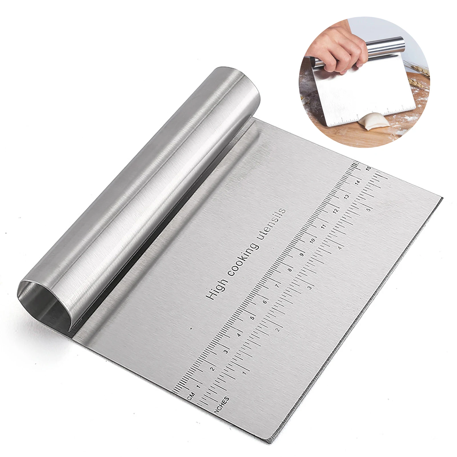 Stainless Steel Dough Cutter Pastry Spatulas Pizza Scraper Fondant Cake Decoration Tools Kitchen Accessories Baking Cutters
Stainless Steel Dough Cutter Pastry Spatulas Pizza Scraper Fondant Cake Decoration Tools Kitchen Accessories Baking Cutters
