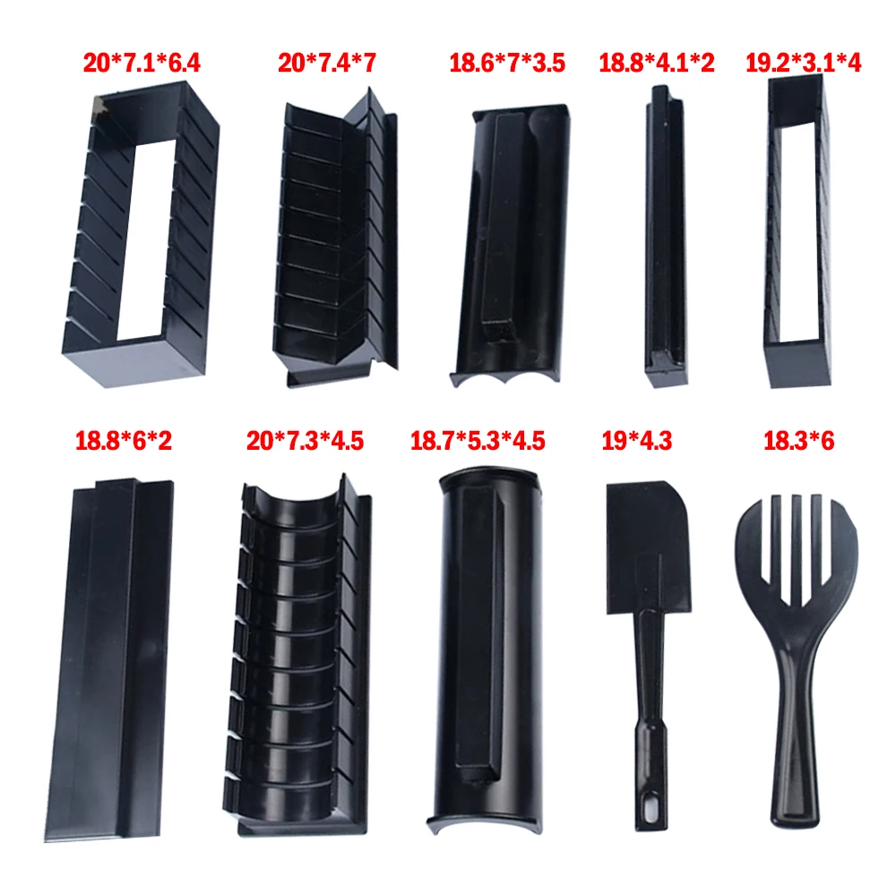 10 Pcs/Set DIY Sushi Making Kit Roll Sushi Maker Rice Roll Mold Kitchen Sushi Tools Japanese Sushi Cooking Tools Kitchen Tools
10 Pcs/Set DIY Sushi Making Kit Roll Sushi Maker Rice Roll Mold Kitchen Sushi Tools Japanese Sushi Cooking Tools Kitchen Tools