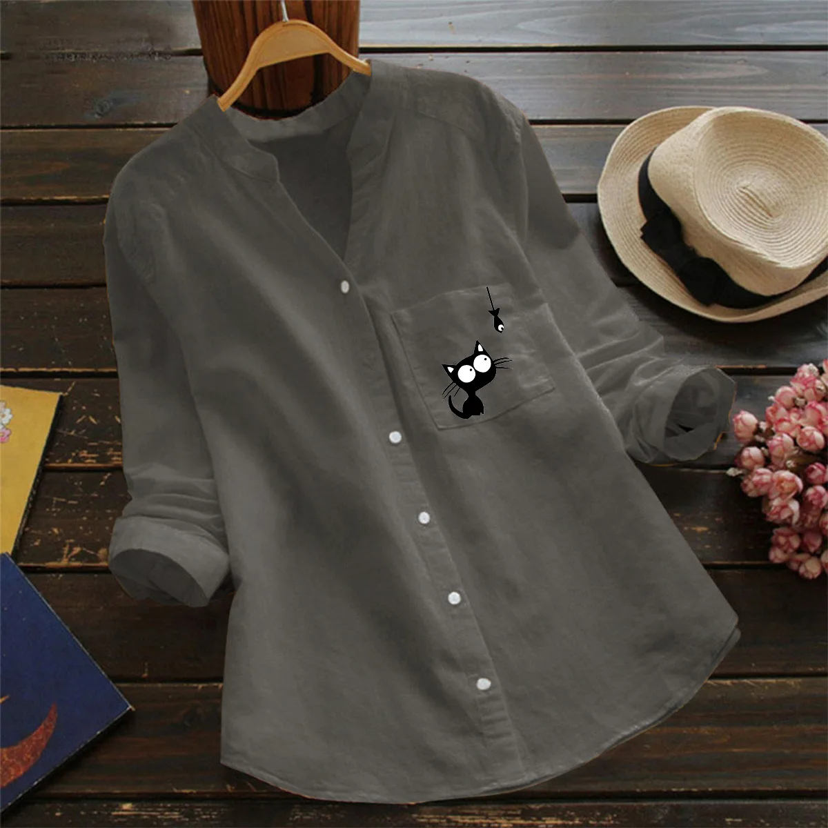 2020 New Cotton and Linen Printed Long-Sleeved Casual Temperament Loose Shirt Women's Shirt Women's Clothing
2020 New Cotton and Linen Printed Long-Sleeved Casual Temperament Loose Shirt Women's Shirt Women's Clothing