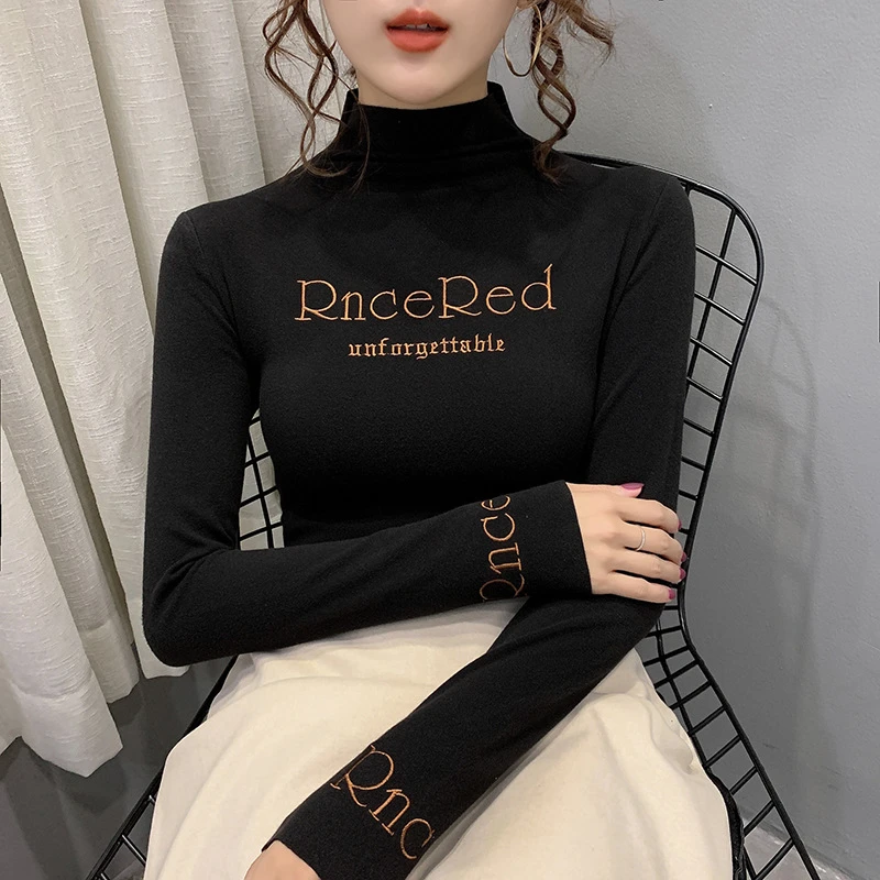 Fall/winter women's half-high neck double-sided de velvet self-cultivation comfortable sweet long-sleeved warm top LT009
Fall/winter women's half-high neck double-sided de velvet self-cultivation comfortable sweet long-sleeved warm top LT009