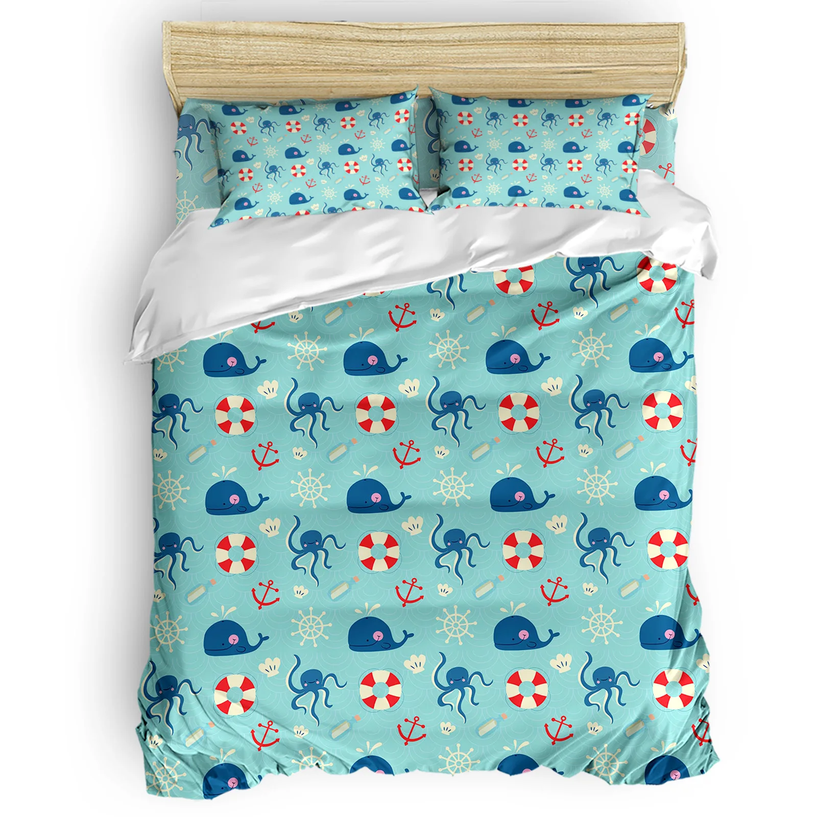 Whale Octopus Swimming Ring Anchor Fish ScaleDuvet Cover Set Bed Sheet Pillowcase Bedroom Comforter Bedding Sets
Whale Octopus Swimming Ring Anchor Fish ScaleDuvet Cover Set Bed Sheet Pillowcase Bedroom Comforter Bedding Sets