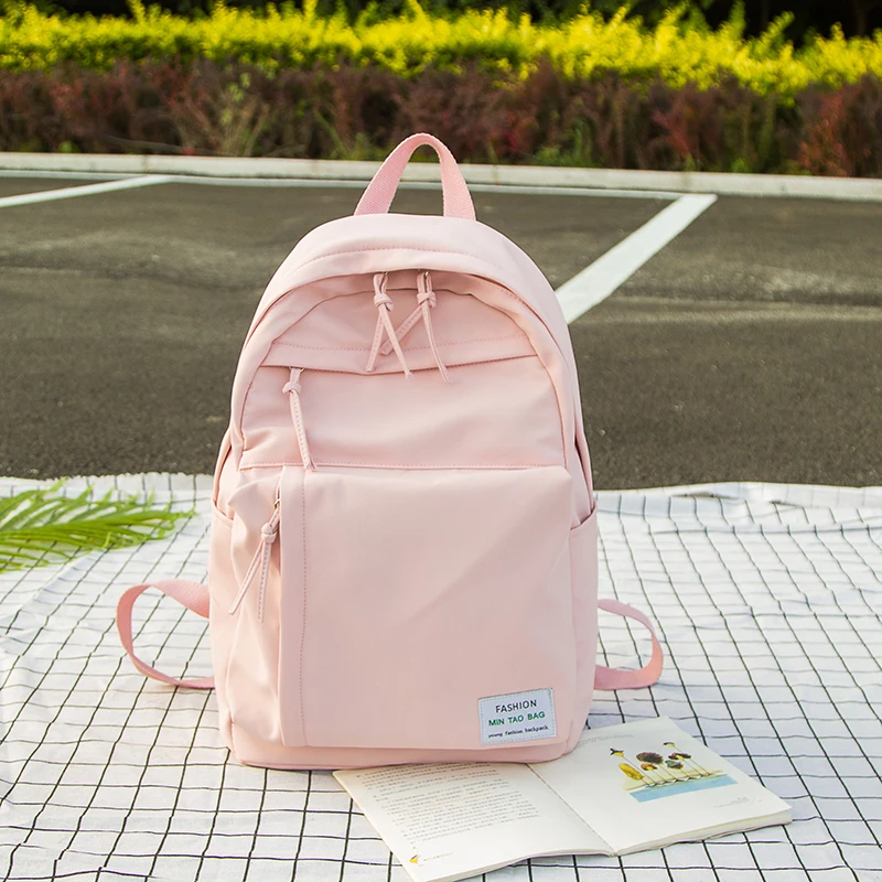 Waterproof Solid Color Backpack Fashion New Nylon Women Backpack Multiple Zip Pocket Travel Backpacks Teenage Girls Schoolbag
Waterproof Solid Color Backpack Fashion New Nylon Women Backpack Multiple Zip Pocket Travel Backpacks Teenage Girls Schoolbag