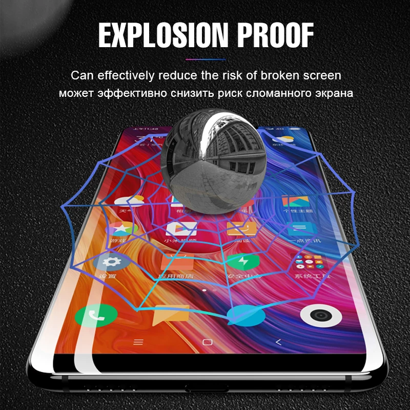 2 шт. 9D защита для экрана Гидрогелевая пленка Xiaomi Mi 9 SE 8 Lite Mix 3 Max Redmi Note 7 6 K20 Pro