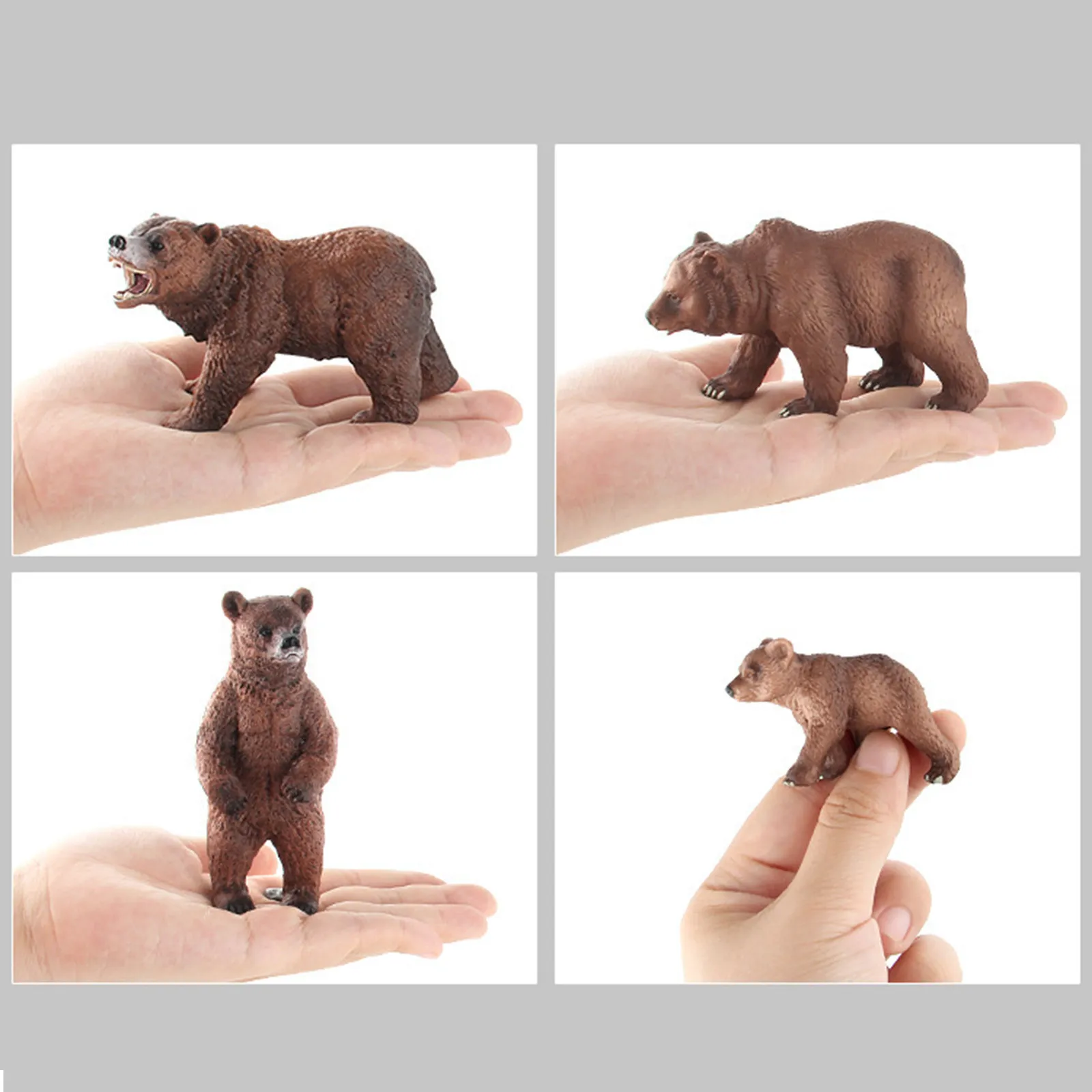Имитация дикой природы, серийный медведь, искусственная игрушка, семейные фигурки коричневого медведя, лесной медведь, Фотофон для торта
Имитация дикой природы, серийный медведь, искусственная игрушка, семейные фигурки коричневого медведя, лесной медведь, Фотофон для торта