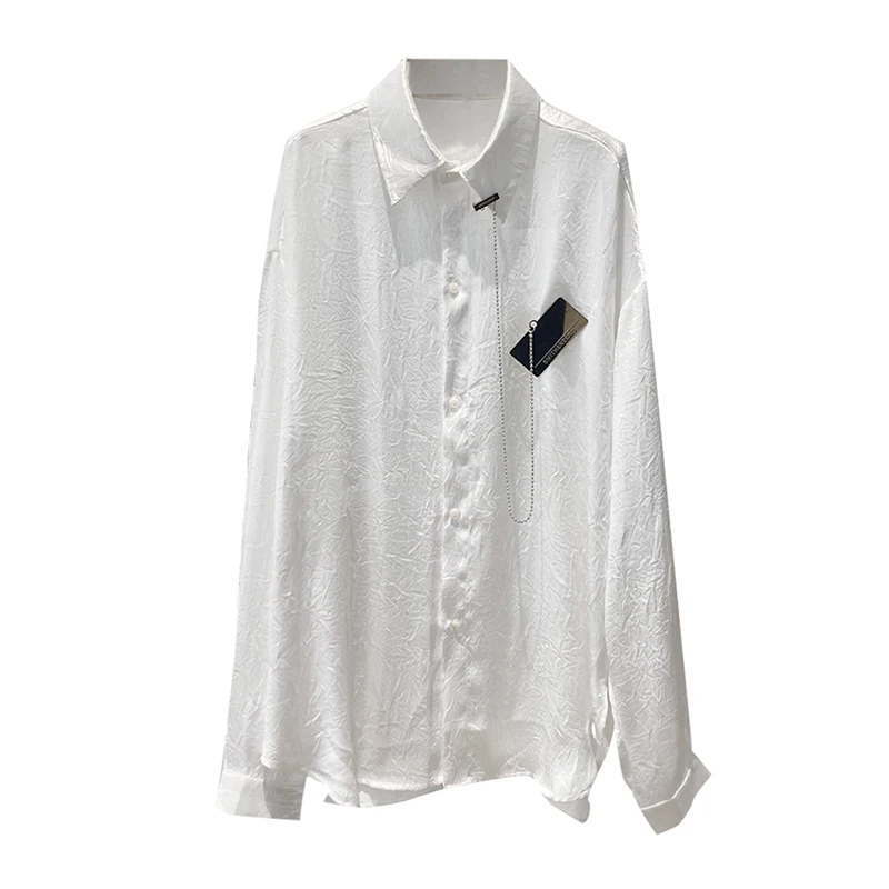 XITAO Sequined Patchwork Casual Women Shirt White Trendy Fashion New Style Turn Down Collar Long Sleeve Side Split Top LDD2138
XITAO Sequined Patchwork Casual Women Shirt White Trendy Fashion New Style Turn Down Collar Long Sleeve Side Split Top LDD2138